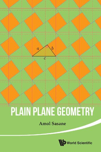 Plain Plane Geometry 1st Edition Amol Sasane