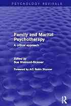 Family And Marital Psychotherapy A Critical Approach Walrondskinner