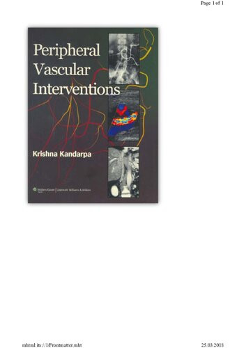 Peripheral Vascular Interventions 1st Edition Krishna Kandarpa Editor