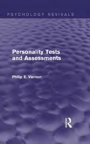 Personality Tests And Assessments Onlineausg Vernon Philip E