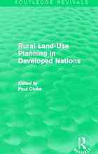 Rural Landuse Planning In Developed Nations Paul Cloke
