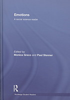 Emotions A Social Science Reader Stenner Paul Greco Monica