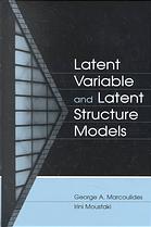 Latent Variable And Latent Structure Models Marcoulides George A Moustaki