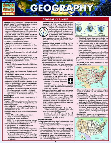 Barcharts Quickstudy Geography Terry Dyroff