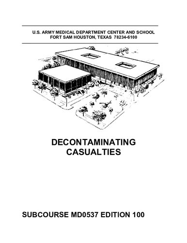 Decontaminating Casualties Md0537 100th Edition Us Army Medical Department
