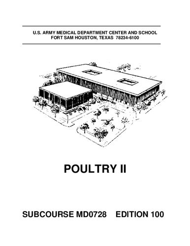 Poultry Ii Md0728 100th Edition Us Army Medical Department