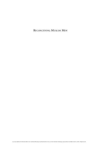 Reconceiving Muslim Men Love And Marriage Family And Care In Precarious Times Marcia C Inhorn