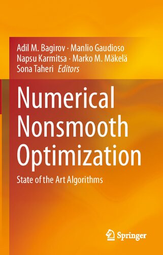 Numerical Nonsmooth Optimization State Of The Art Algorithms 1st Edition Adil M Bagirov