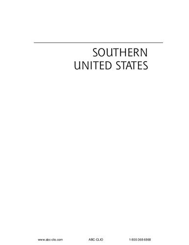 Southern United States An Environmental History Donald Edward Davis
