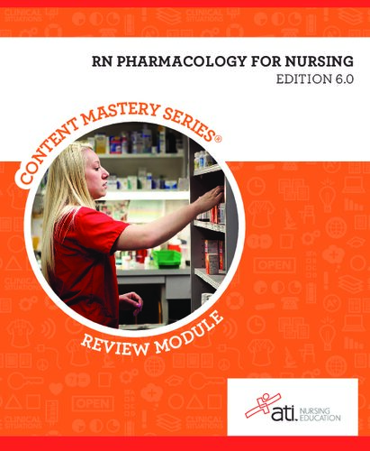 Rn Pharmacology For Nursing 60 Sheryl Sommer Janean Johnson
