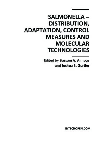 Salmonella Distribution Adaptation Control Measures And Molecular Technologies Bassam Annous Editor