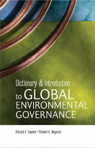 Dictionary And Introduction To Global Environmental Governance Meganck