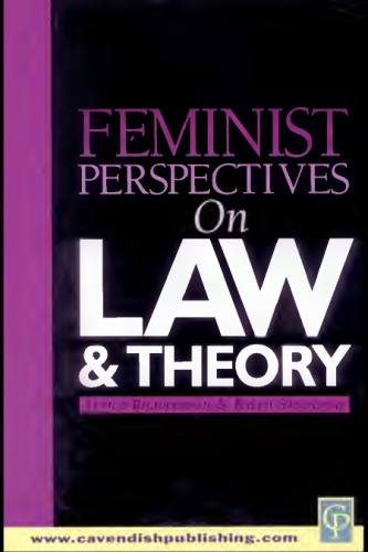 Feminist Perspectives On Law Theory Richardson Janice Sandland