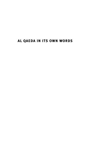 Al Qaeda In Its Own Words Gilles Kepel