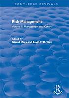 Risk Management Volume Ii Management And Control Mars Gerald Weir