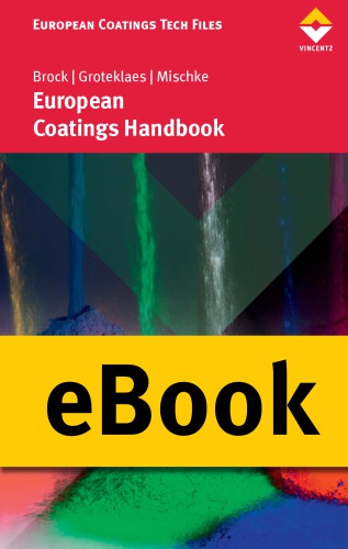 European Coatings Handbook 2nd Revised Edition Brock Thomas Groteklaes