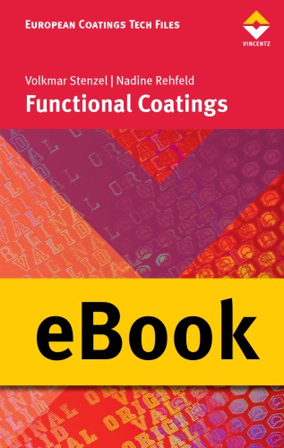 Functional Coatings Rehfeld Nadine Stenzel Volkmar