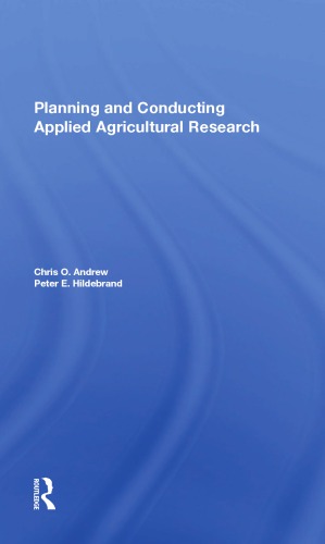 Planning And Conducting Applied Agricultural Research Andrew