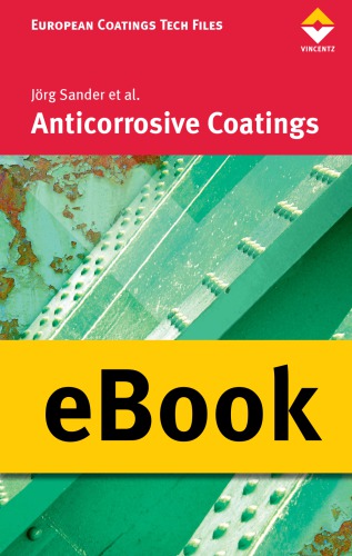 Anticorrosive Coatings Fundamental And New Concepts Et Al Sander