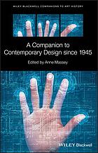 A Companion To Contemporary Design Since 1945 Massey Anne