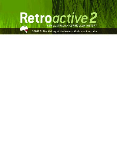 Retroactive 2 Stage 5 Australian History Maureen Anderson