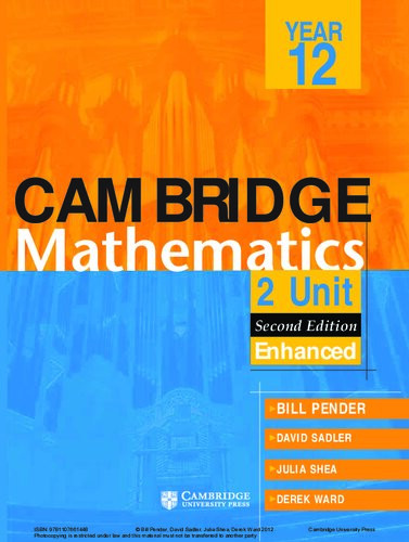 Cambridge Mathematics 2 Unit Hsc W Pender