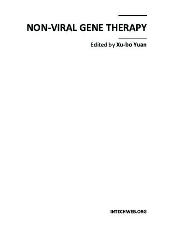Nonviral Gene Therapy Xubo Yuan Editor