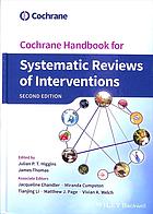 Cochrane Handbook For Systematic Reviews Of Interventions Second Edition J P T Higgins J Thomas J Chandler M Cumpston T Li M J Page V A Welch Editors