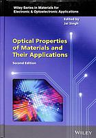 Optical Properties Of Materials And Their Applications Second Edition Singh