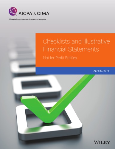 Checklists And Illustrative Financial Statements Notforprofit Entities Aicpa