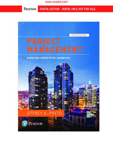Project Management Achieving Competitive Advantage 5th Edition Jeffrey K Pinto