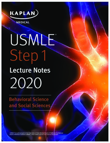 Usmle Step 1 Lecture Notes 2020 Behavioral Science And Social Sciences Charles Faselis
