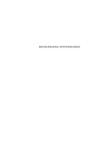 Decolonizing Epistemologies Latinao Theology And Philosophy Ada Maria Isasidiaz Editor