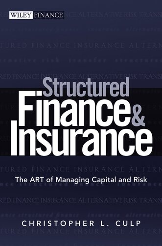 Structured Finance And Insurance Christopher L Culp