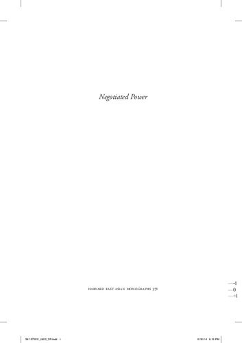 Negotiated Power The State Elites And Local Governance In Twelfth To Fourteenthcentury China Sukhee Lee