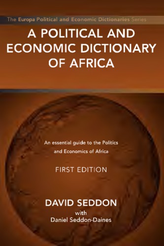 A Political And Economic Dictionary Of Africa 1st Ed Seddondaines