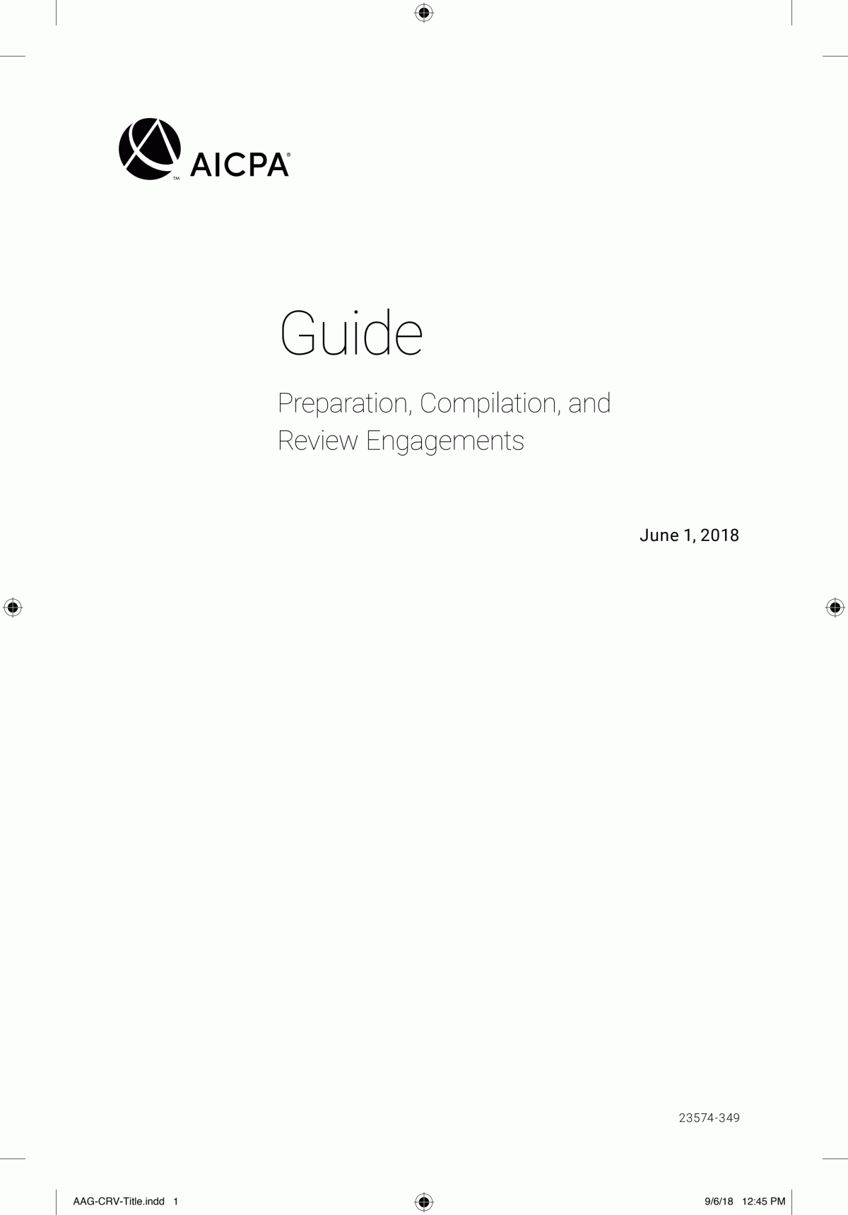 Guide Preparation Compilation And Review Engagements 2018 Aicpa