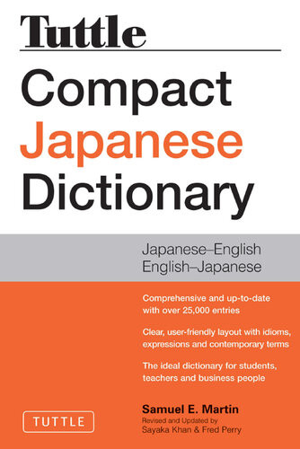 Tuttle Compact Japanese Dictionary 2nd Edition 2nd Edition Samuel E Martin