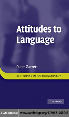 Attitudes To Language 1st Edition Peter Garrett