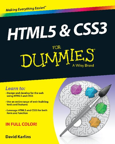 Html5 And Css3 For Dummies 1st Edition David Karlins