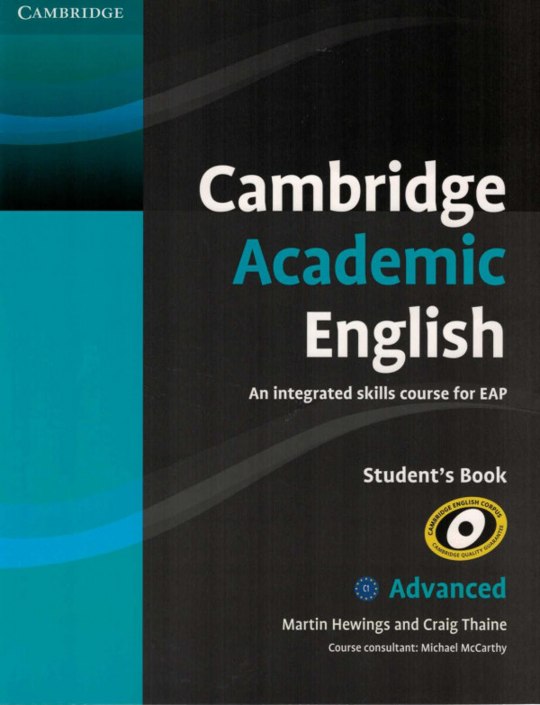 Cambridge Academic English C1 Advanced Students Book An Integrated Skills Course For Eap Martin Hewings