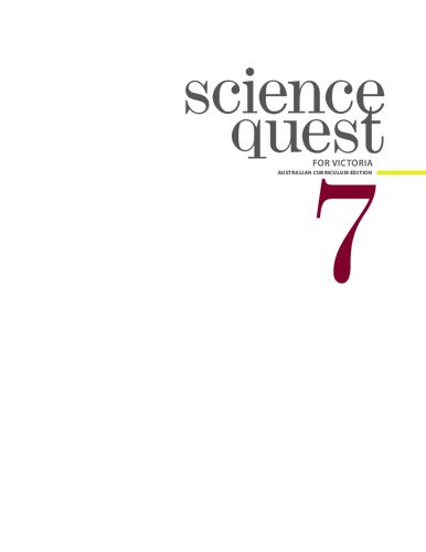 Science Quest 7 For Victoria Australian Curriculum Edition Graeme Lofts