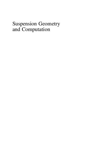 Suspension Analysis And Computational Geometry John C Dixon