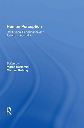Human Perception 1st Edition Michael Kubovy