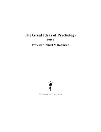 The Great Ideas Of Psychology Pdf Workbook Version Robinson