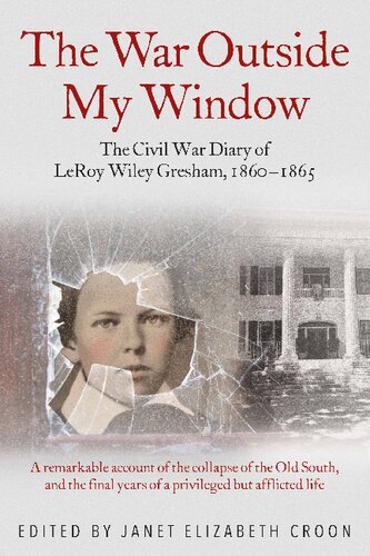The War Outside My Window The Civil War Diary Of Leroy Wiley Gresham 18601865 Janet Elizabeth Croon
