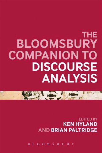 The Bloomsbury Companion To Discourse Analysis Ken Hyland Editor