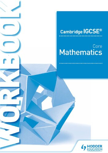 Cambridge Igcse Core Mathematics Workbook Alan Whitcomb
