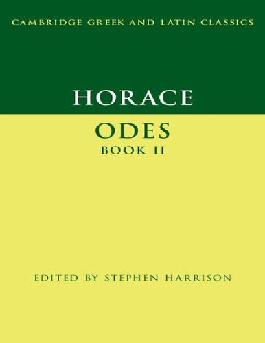 Horace Odes Book Ii Converted Epub Stephen Harrison