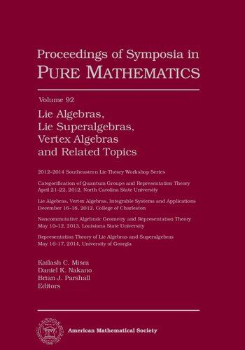 Lie Algebras Lie Superalgebras Vertex Algebras And Related Topics Kailash C Misra Editor
